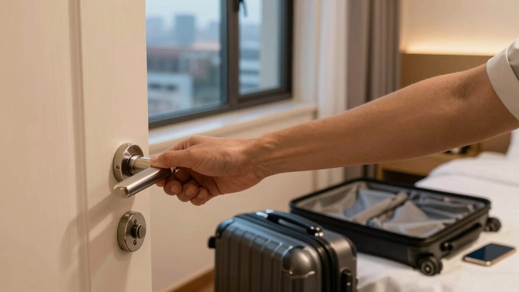 quick hotel room security checklist