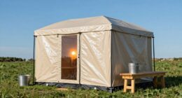 safe portable sauna setup