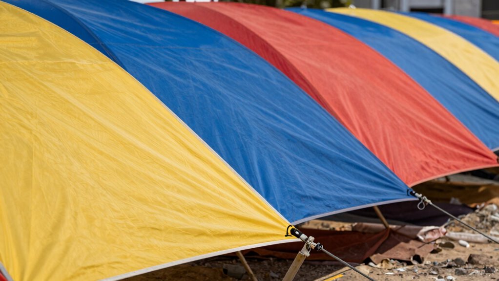 secure awning in wind