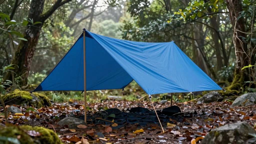 secure tarp with proper tension