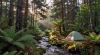 selecting quiet camping areas