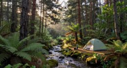 selecting quiet camping areas