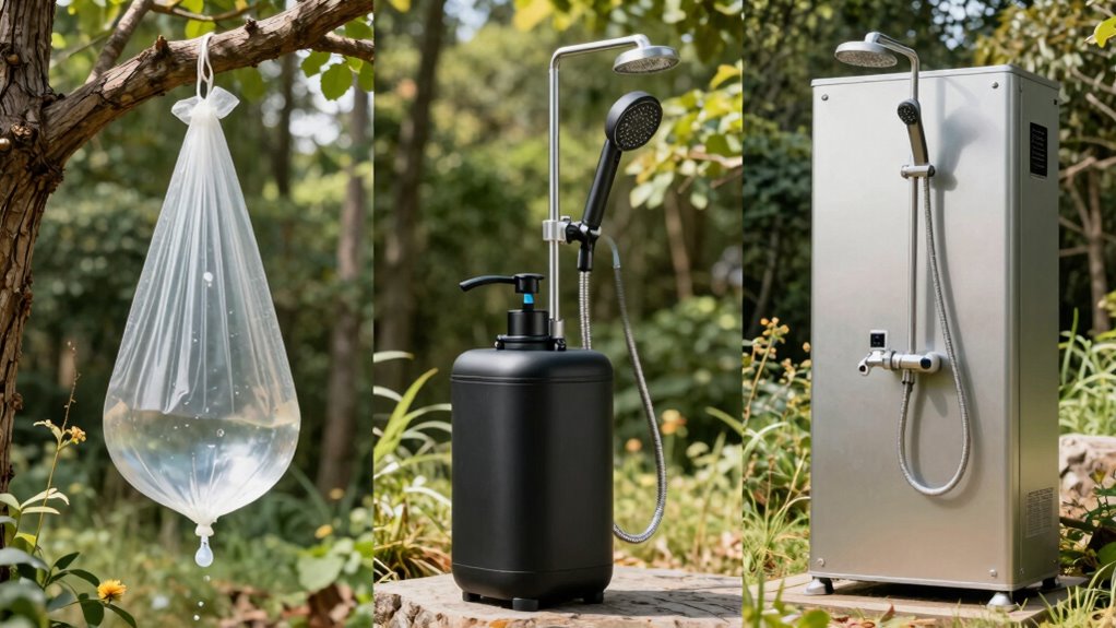 showers pressure portability efficiency