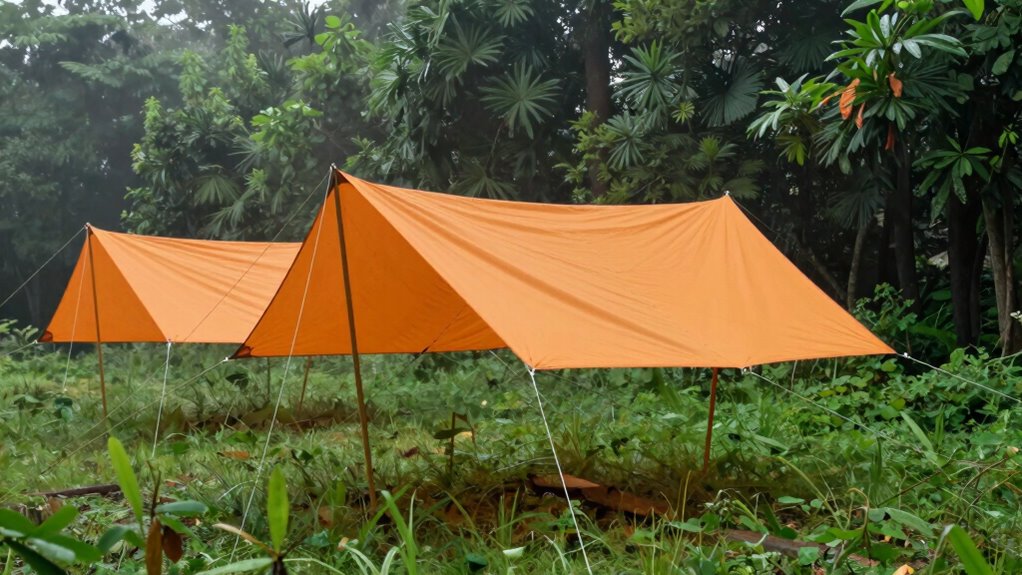 simple tarp shelter setups