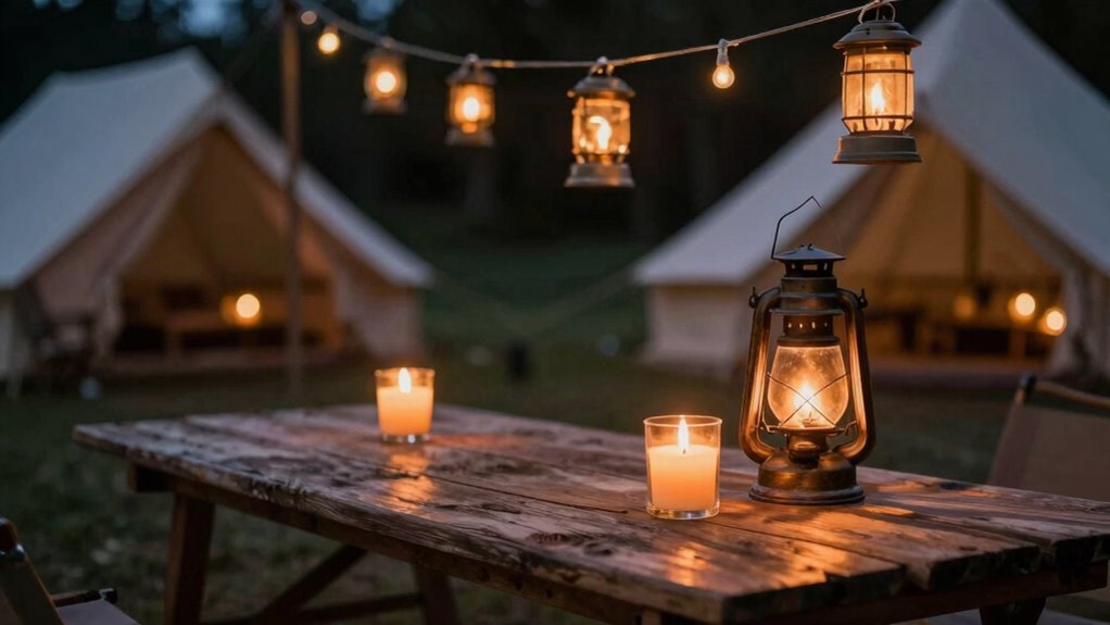 soft glowing rustic illumination