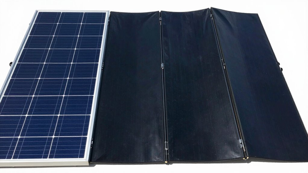 types of solar panel materials