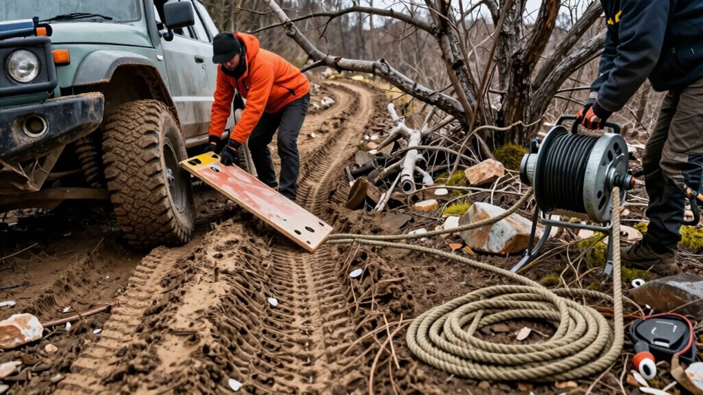 Off‑Road Recovery 101: Boards Vs Winches Vs Ropes—When to Use What 4 vehicle recovery safety procedures