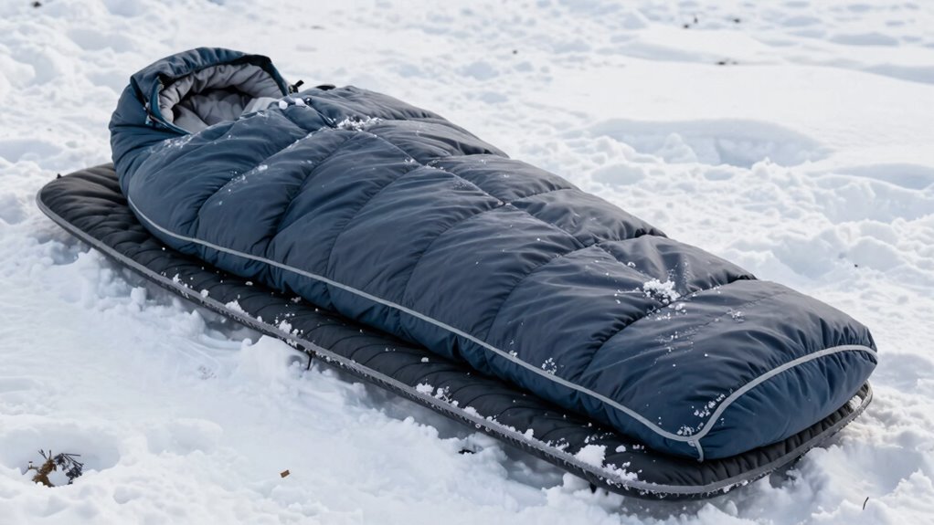 winter camping sleep insulation