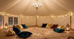 affordable luxury tent decor