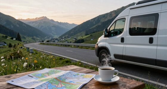 balanced campervan travel planning