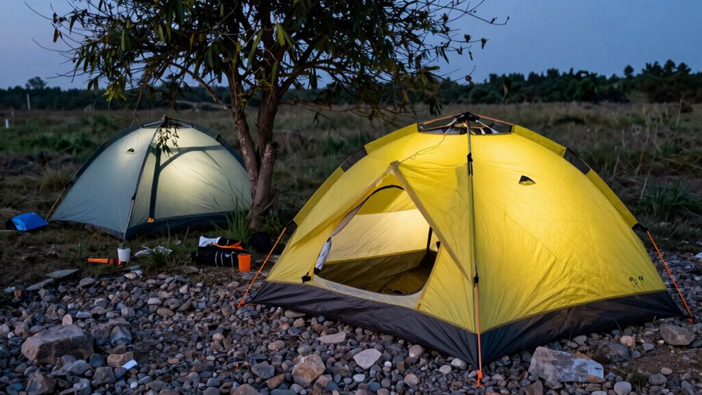 campground tent placement errors
