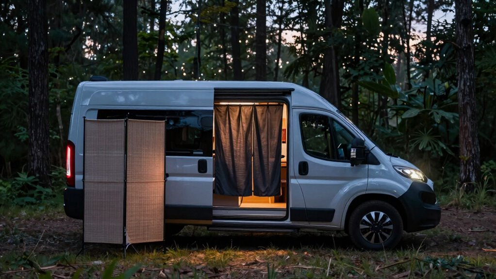 Campervan Privacy Tricks That Make Overnight Stops Less Stressful 3 camping privacy through solar strategies