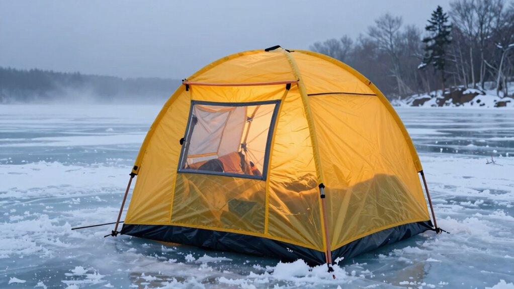 comfort enhances ice fishing