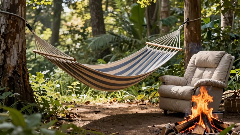 comfortable outdoor camping essentials