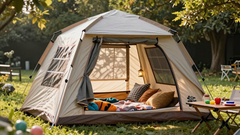 comfortable spacious camping tents