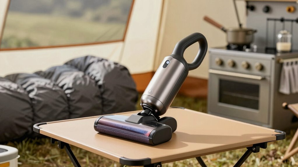 compact camping vacuum cleaning