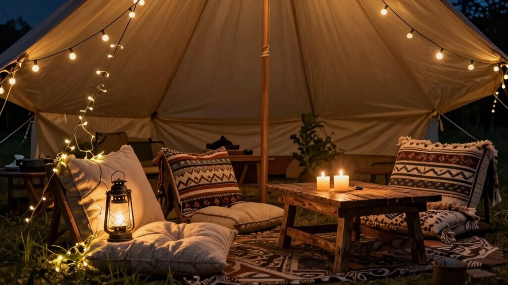 cozy stylish outdoor lighting