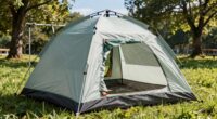 drying tent after rain