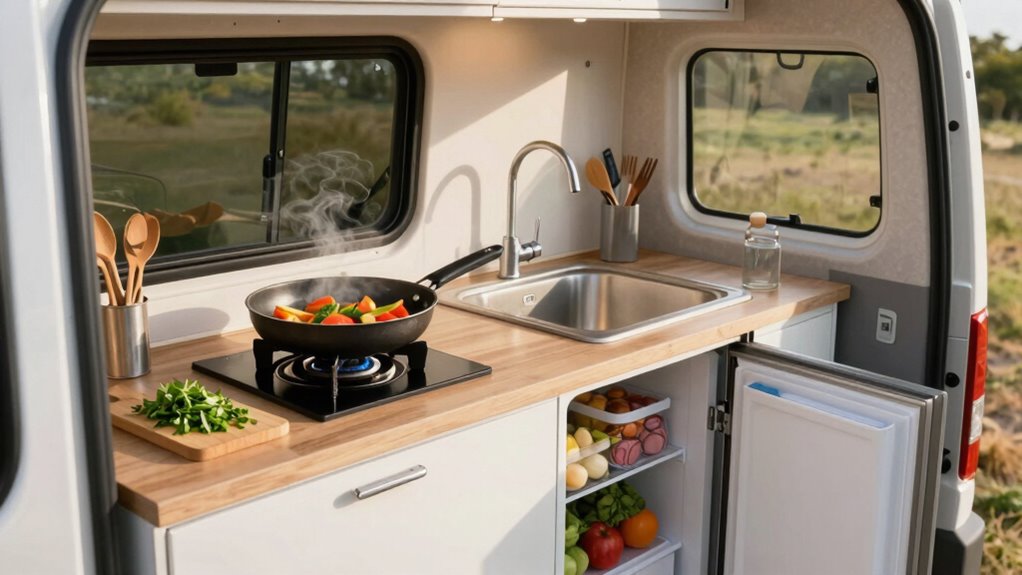 efficient campervan cooking tips