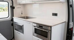 efficient campervan kitchen design