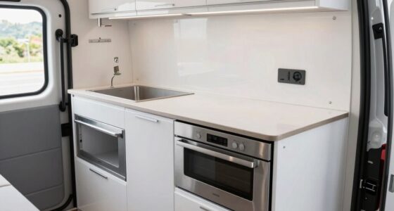 efficient campervan kitchen design