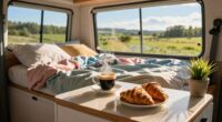 efficient campervan morning prep
