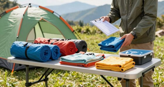 efficient camping packing routine