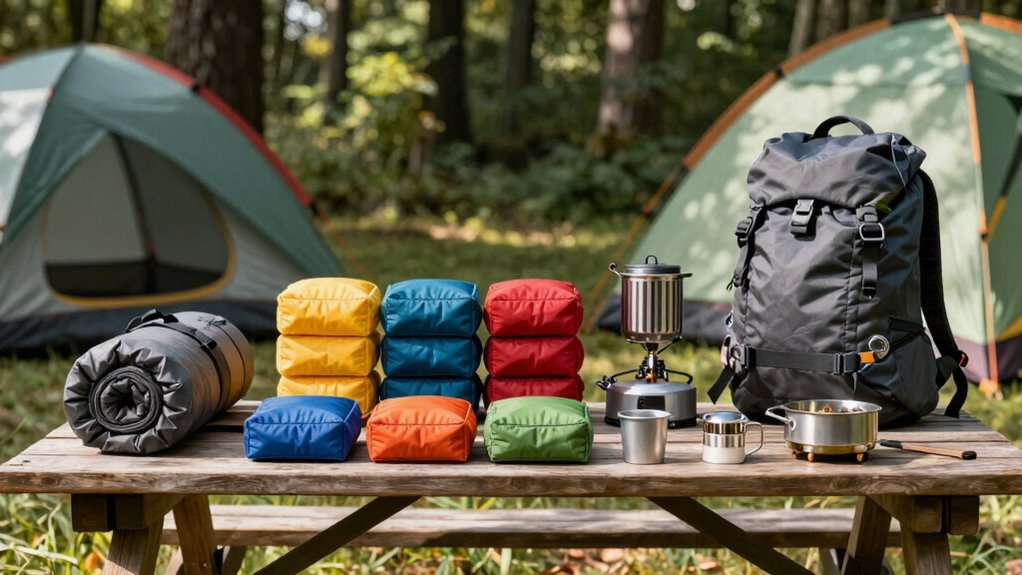 efficient camping packing strategy