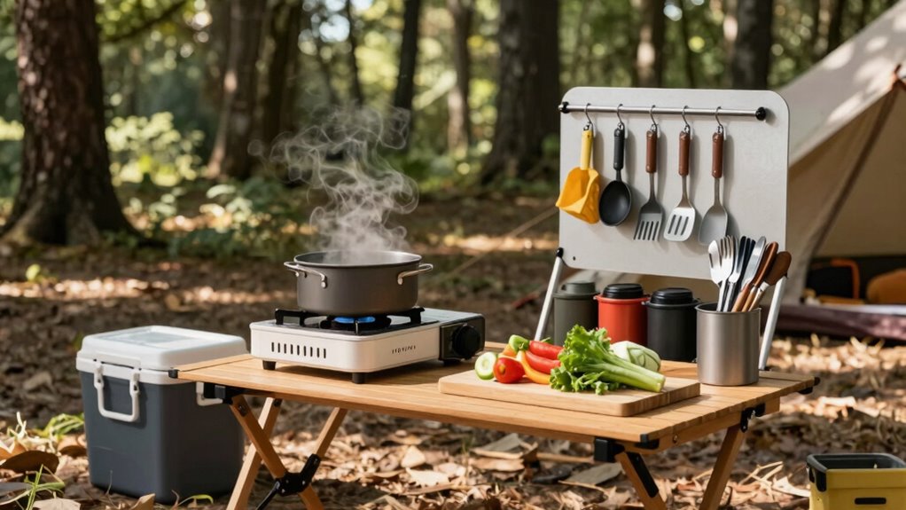 efficient outdoor meal preparation
