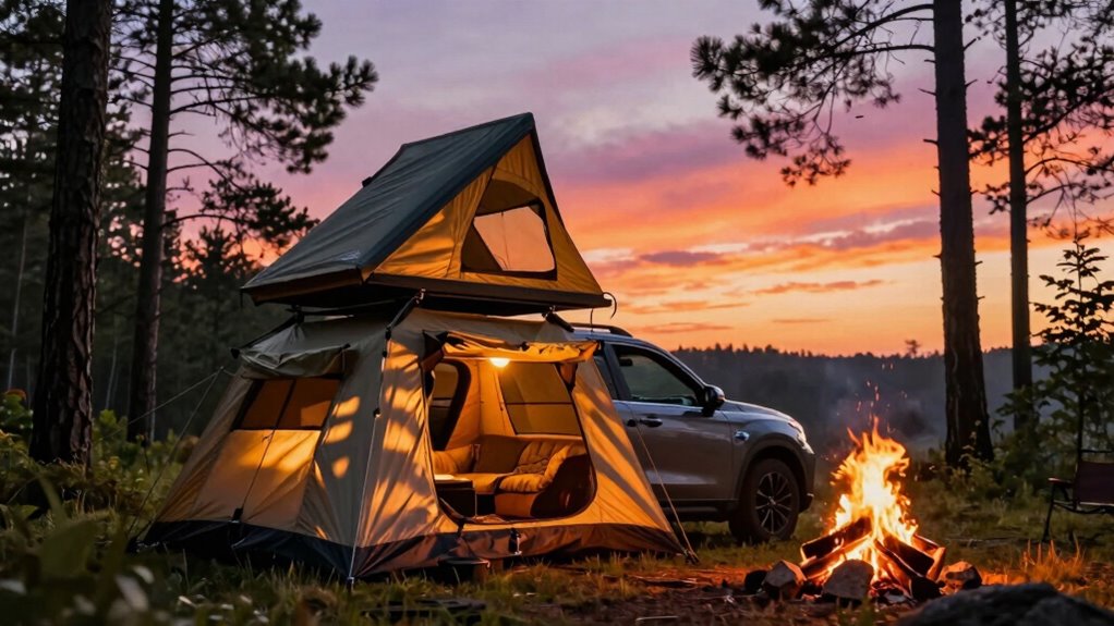elevated camping adventure experience
