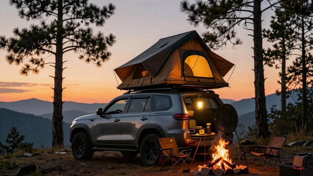 elevated secure flexible camping