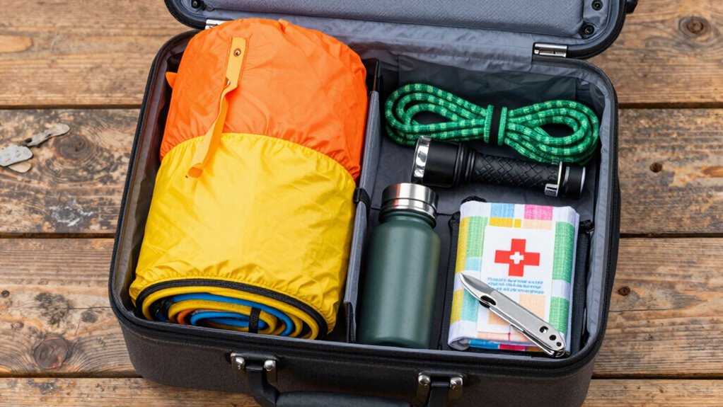 essential camping supplies ready