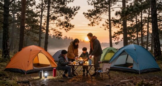family camping morning tips