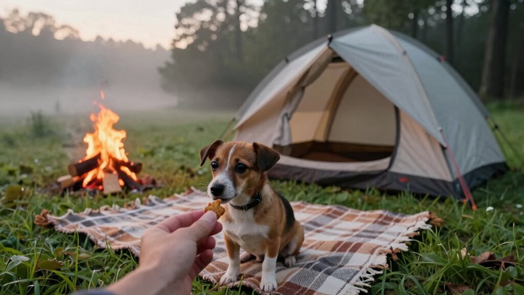 gradual camping environment familiarization