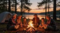 grandparents camping family bonding