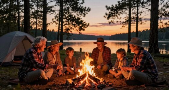 grandparents camping family bonding