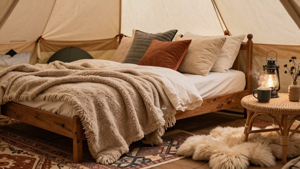 hidden cozy bedding layers