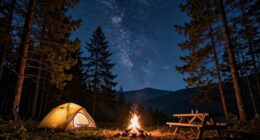 ideal campsites for stargazing