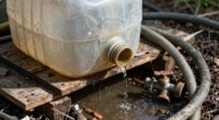 incorrect water storage practices