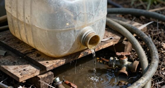 incorrect water storage practices