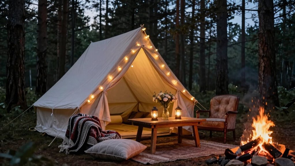 intimate cozy outdoor retreat