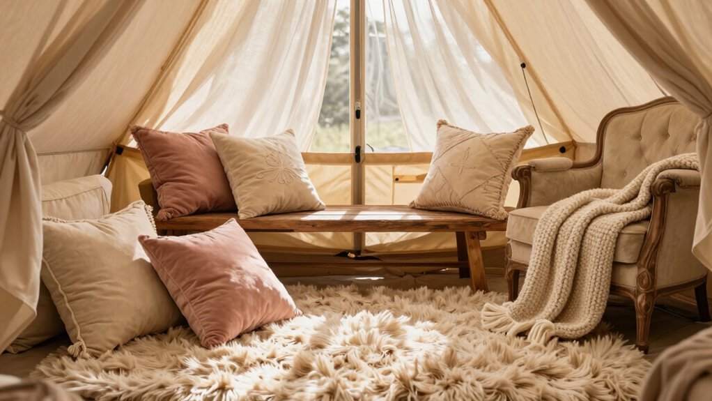 luxurious cozy textured layers