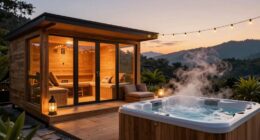 luxurious outdoor relaxation amenities