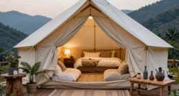luxury outdoor camping experience