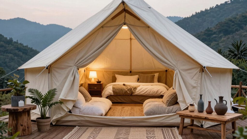 luxury outdoor camping experience