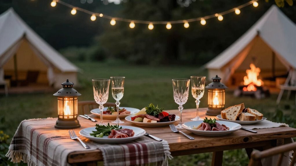 How to Make a Glamping Dinner Feel Special Without Overcomplicating It 4 luxury outdoor dining experience