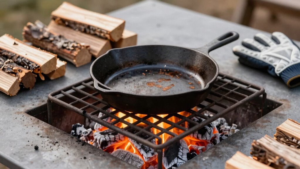 organized campfire cooking techniques