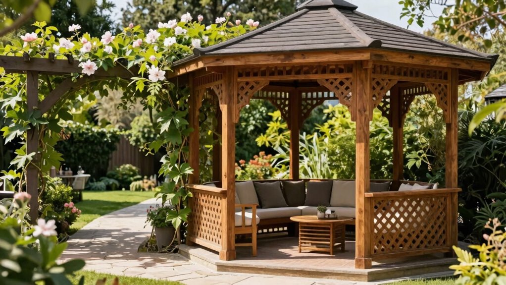 The Gazebo and Pergola Appeal in Backyard Retreat Design 3 outdoor lighting enhances backyard ambiance