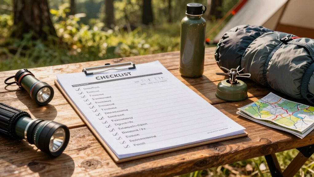 personalized camping packing checklist