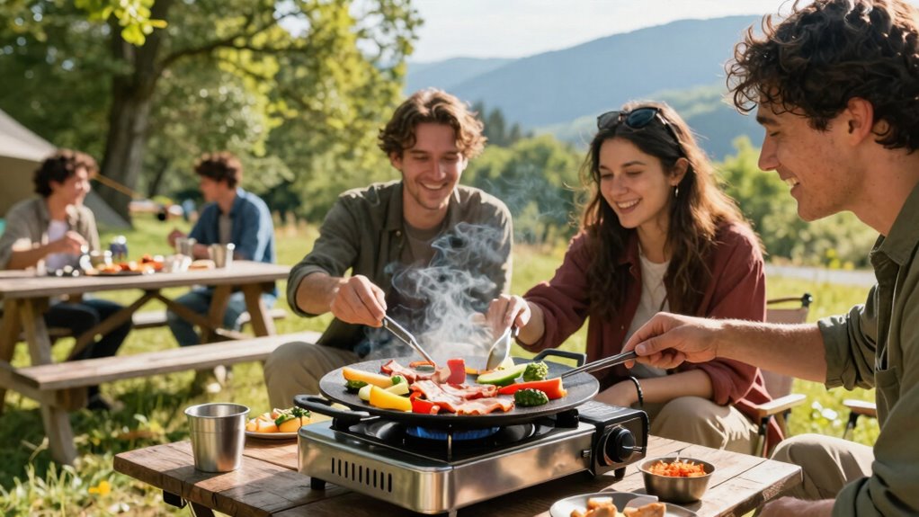 portable efficient outdoor cooking